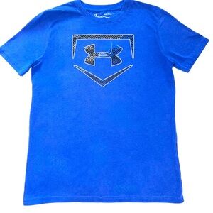 Under Armour Kids Vibrant Blue Logo Tee